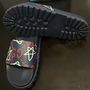 GUCCI SLIDES APOLLO ST. GG SS17 EDITION (2 Pairs) Gucci | Shoes | Gucci Apollo St Mini Gg Star Womens Blue  main image 2